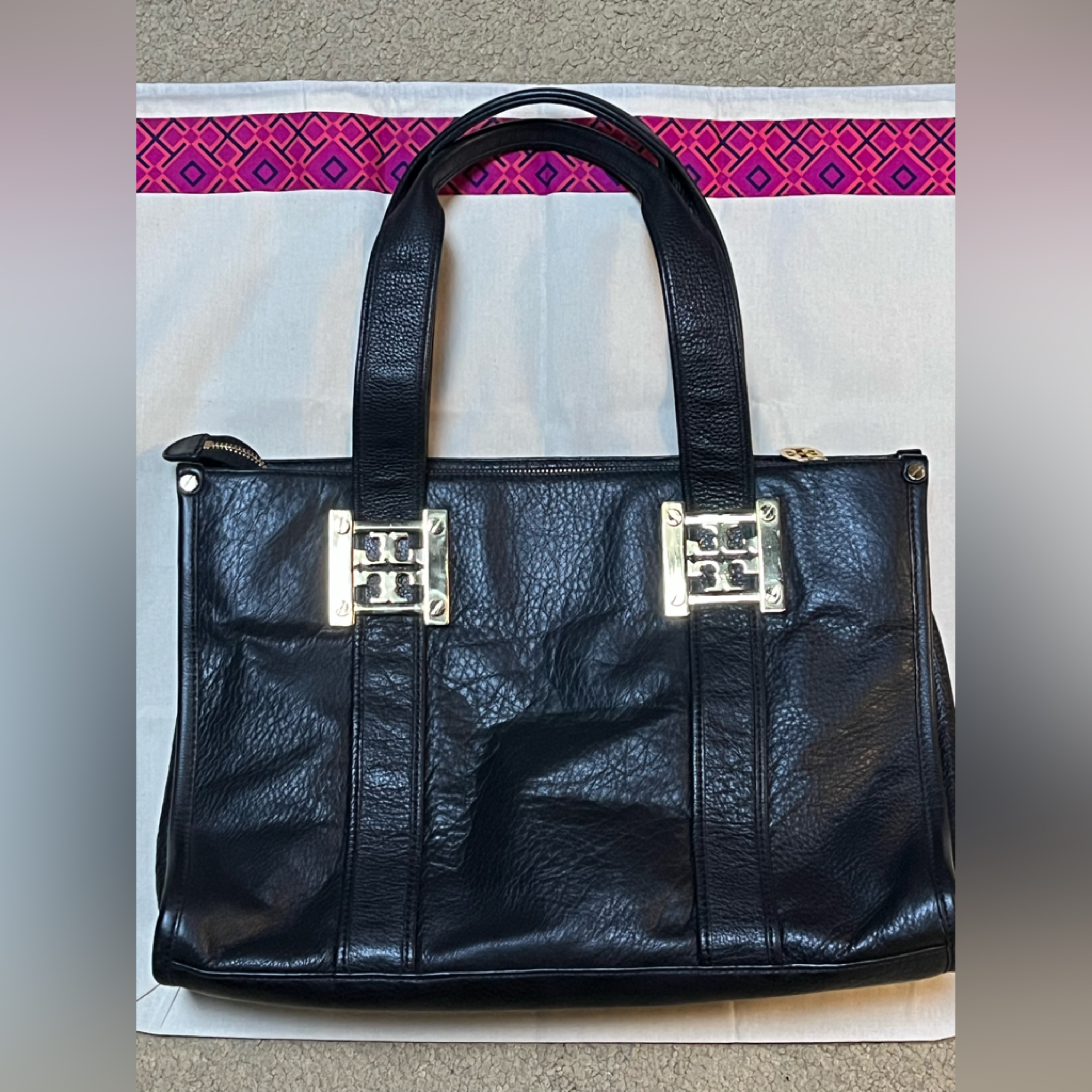 Tory Burch Tote Bag, Barely Used + New Dust Bag